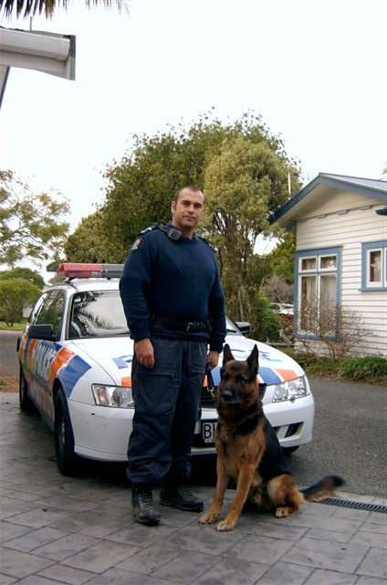 Police dog Ben and Simon